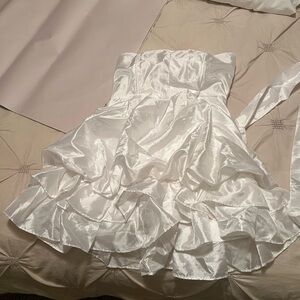 Wet Seal White Smocked Dress